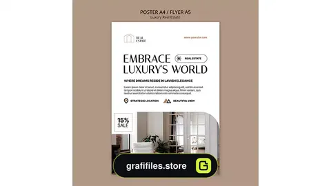 طرح لایه باز تراکت مشاور املاک 16