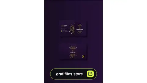 طرح لایه باز کارت ویزیت طلا فروشی 5