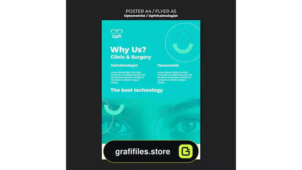 طرح لایه باز تراکت چشم پزشک 2