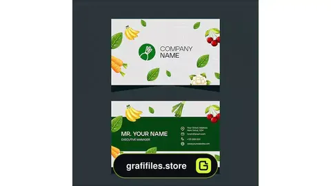 طرح لایه باز کارت ویزیت میوه فروشی 4