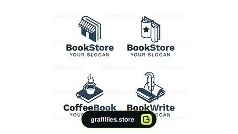 دانلود 4 لوگو کتاب فروشی