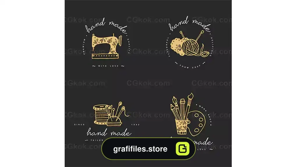 دانلود 4 وکتور لوگو خیاطی