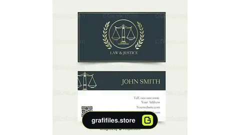 طرح لایه باز کارت ویزیت وکالت 5
