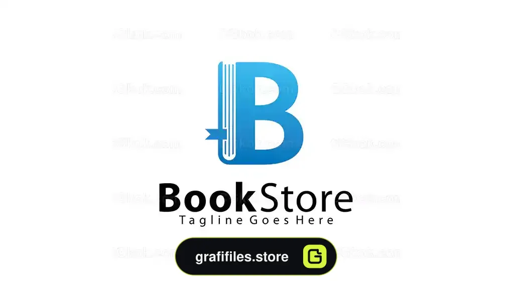 لوگو فروشگاه کتاب با حرف B