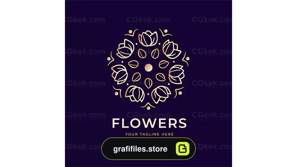 لوگو گل فروشی 6