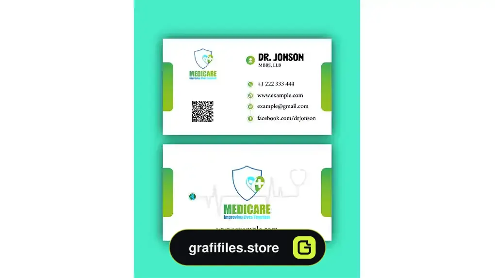 طرح لایه باز کارت ویزیت پزشکی 7