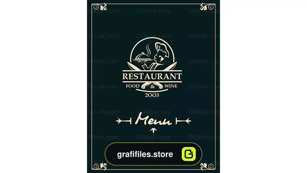 طرح لایه باز منو رستوران 5