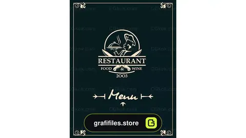 طرح لایه باز منو رستوران 5