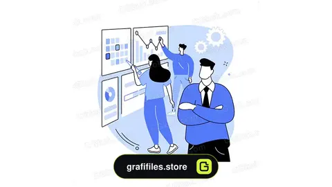 وکتور کسب و کار کارتونی