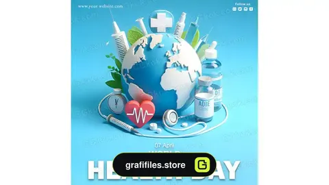 طرح لایه باز پست اینستاگرام روز بهداشت 2