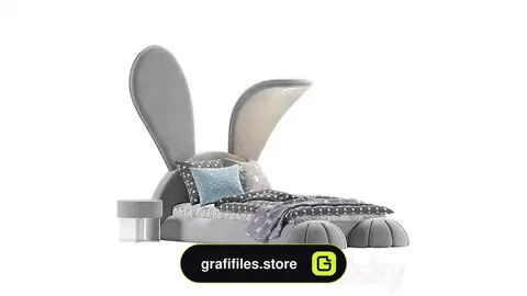 آبجکت تخت خواب کودک 2