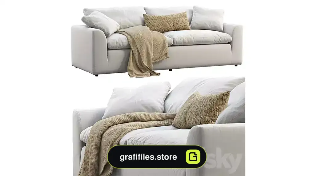 آبجکت کاناپه مدرن 10