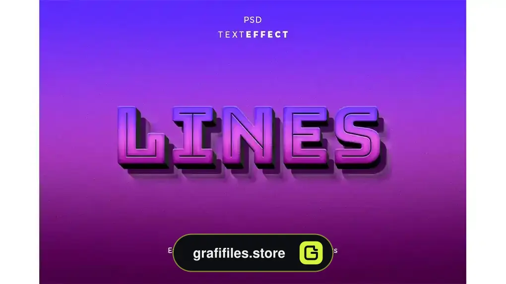 افکت متن خطوط سه بعدی 3D Lines Editable Text Effect