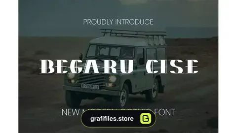 فونت انگلیسی مدرن Begaru Cise