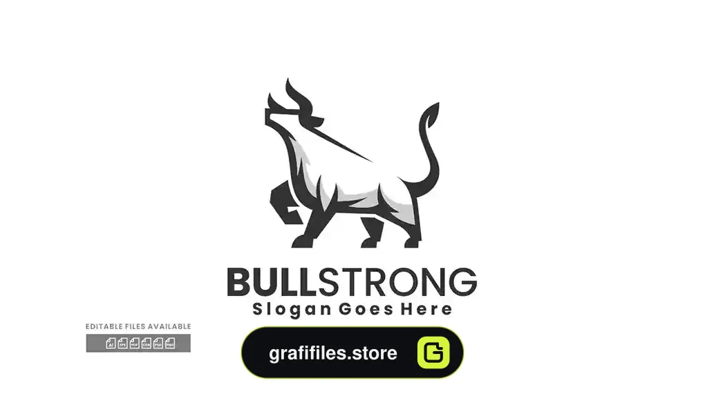 لوگو گاو نر Bull Silhouette Logo