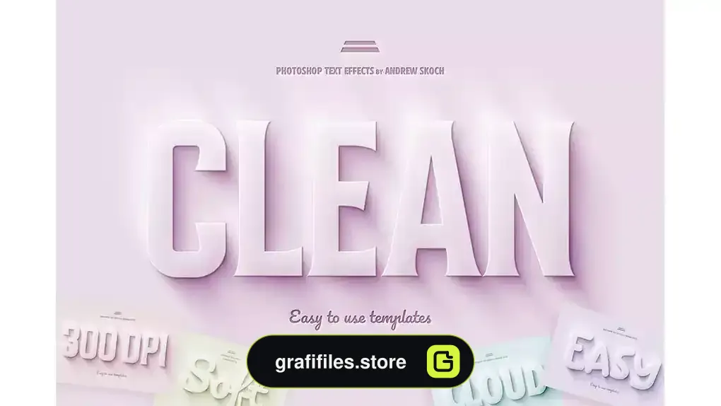 افکت متن سه بعدی Clay 3D Text Effect