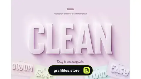 افکت متن سه بعدی Clay 3D Text Effect