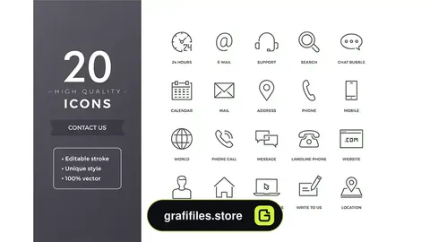 دانلود 29 آیکون برقراری تماس Contact Icons