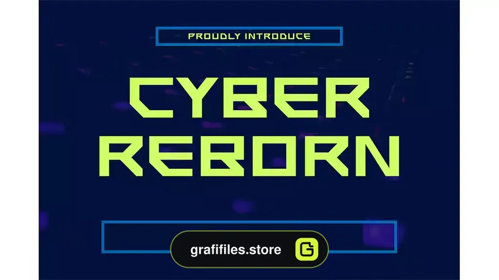 فونت انگلیسی مدرن Cyber Reborn Font