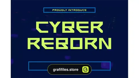 فونت انگلیسی مدرن Cyber Reborn Font
