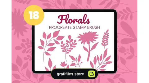 براش پروکریت Florals Procreate Stamp Brush Vol2