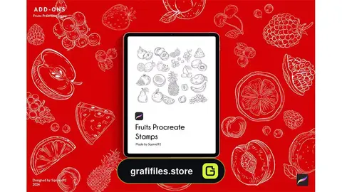 براش پروکریت Fruits Procreate Stamp Brush