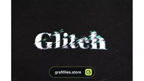 افکت متن گلیچ Glitch Editable Text Effect
