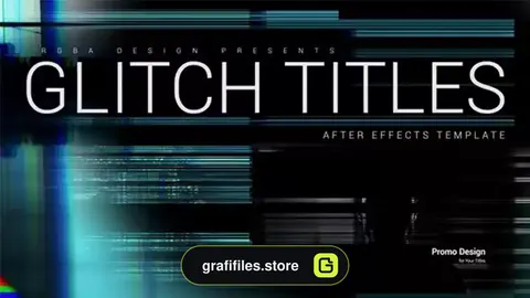 پروژه افترافکت تایتل گلیچ Glitch Titles