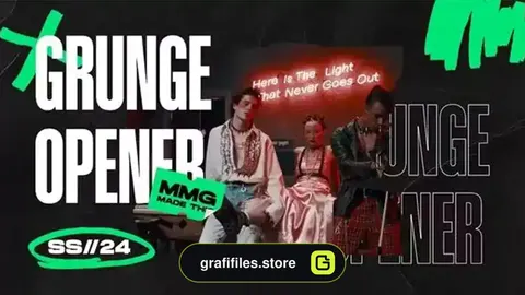 پروژه افترافکت افتتاحیه گرانج Grunge Opener
