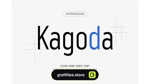 فونت انگلیسی مدرن Kagoda - Modern Sans Serif