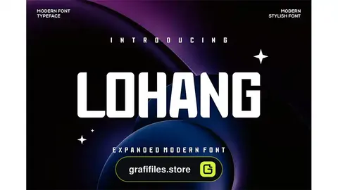 فونت انگلیسی مدرن Lohang Font