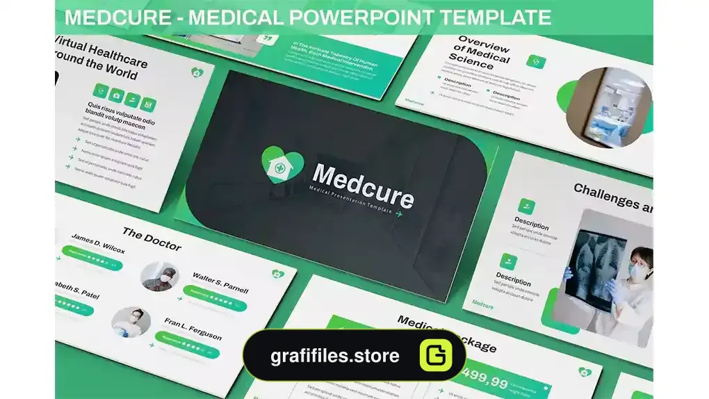 قالب پاورپوینت پزشکی Medcure - Medical Powerpoint Template