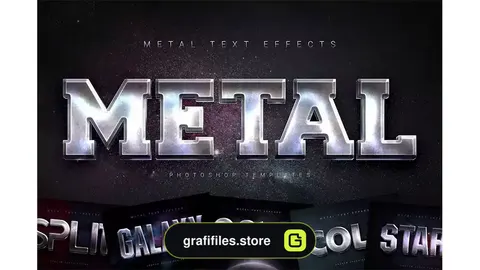 افکت متن فلزی Metal Text Effects