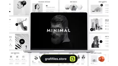 قالب پاورپوینت مینیمال Minimal PowerPoint Presentation Template