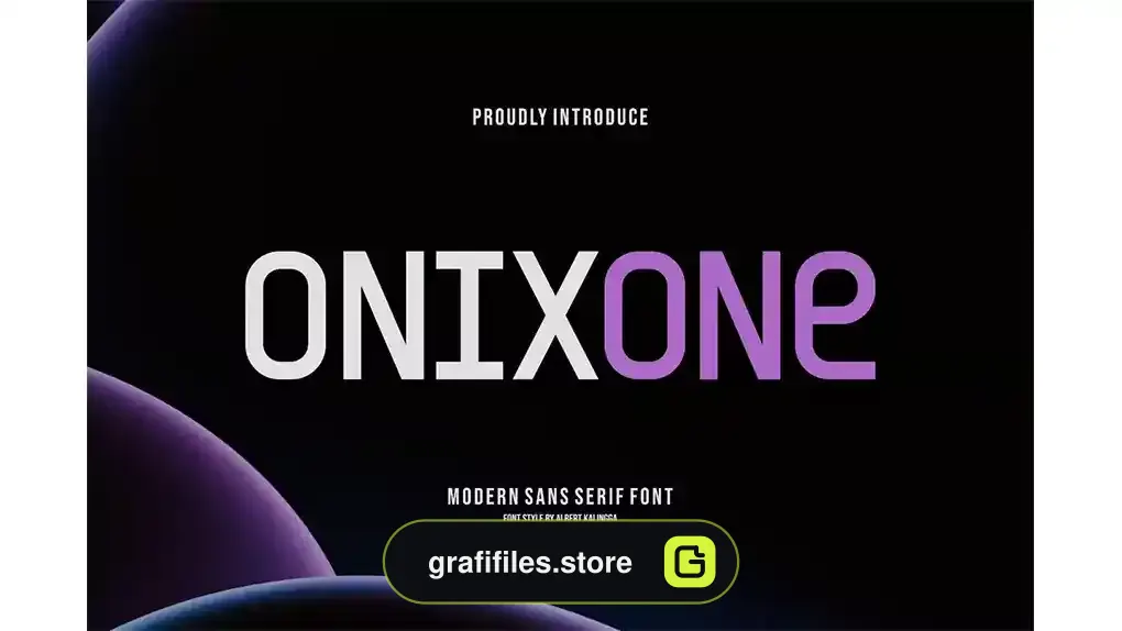 فونت انگلیسی مدرن Onixone Font