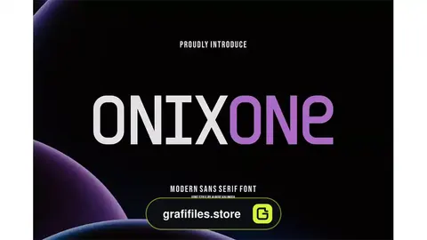 فونت انگلیسی مدرن Onixone Font