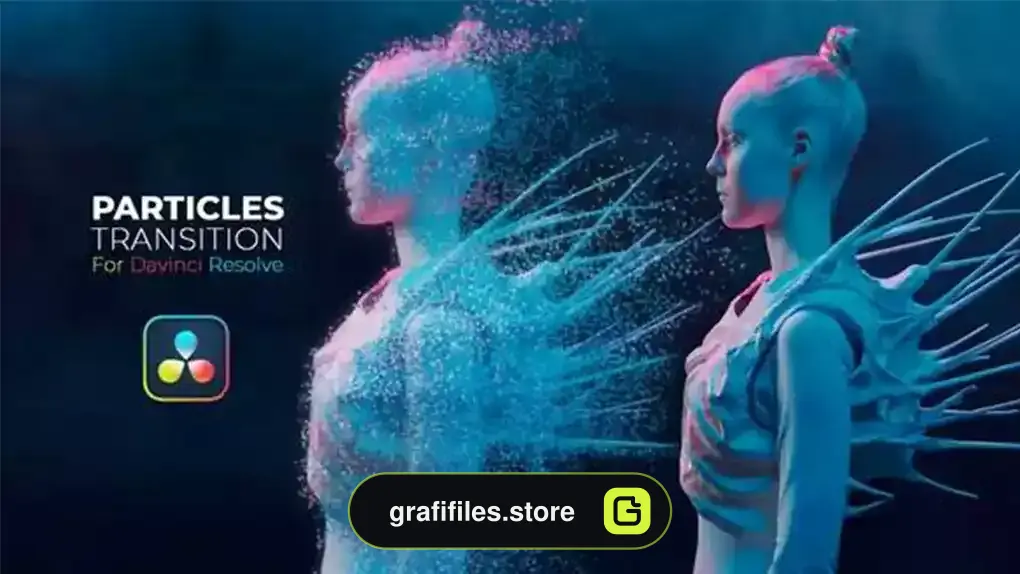 ترانزیشن داوینچی ریزالو پارتیکل Particles Transition