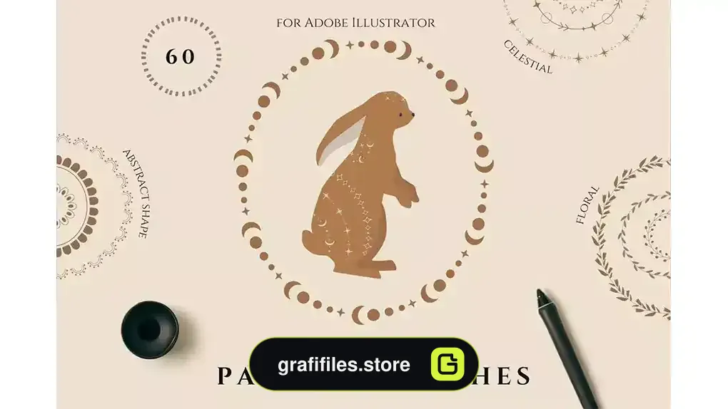 براش ایلوستریتور Pattern Border Brushes for AI