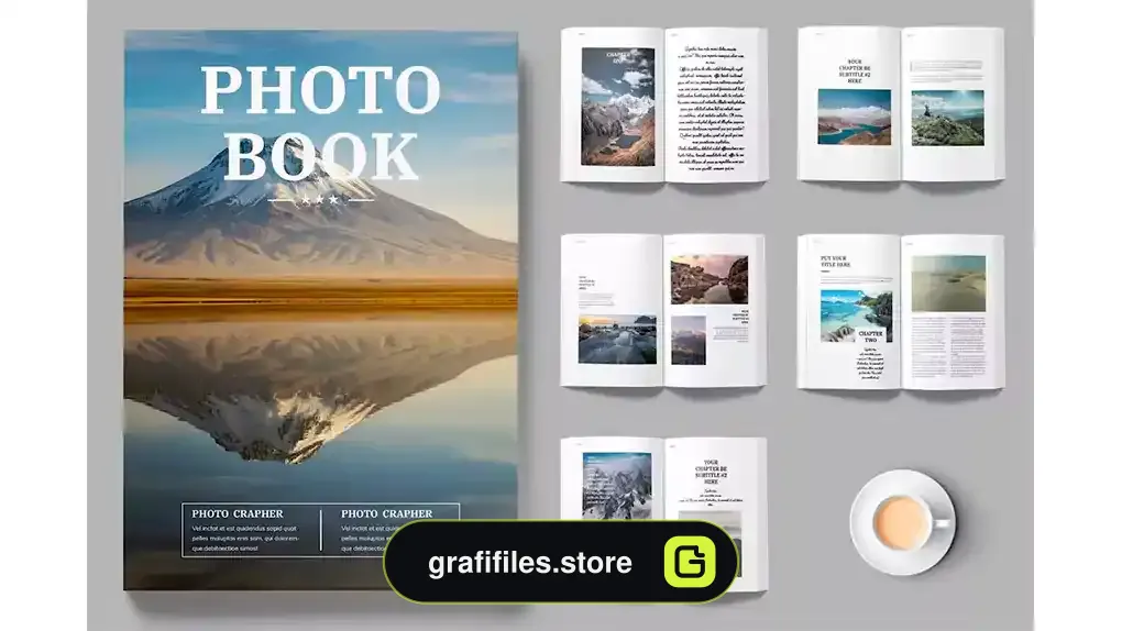 قالب ایندیزاین کتاب Photo Book Layout