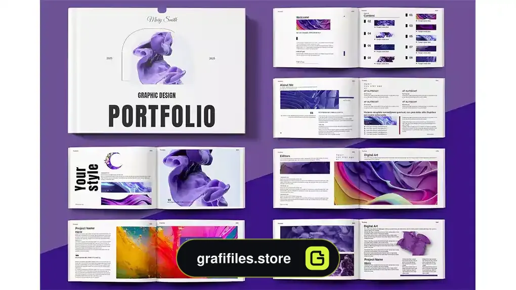 قالب ایندیزاین نمونه کار Portfolio Landscape