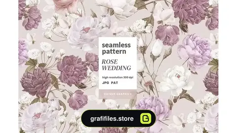 پترن گل رز Rose Wedding Pattern