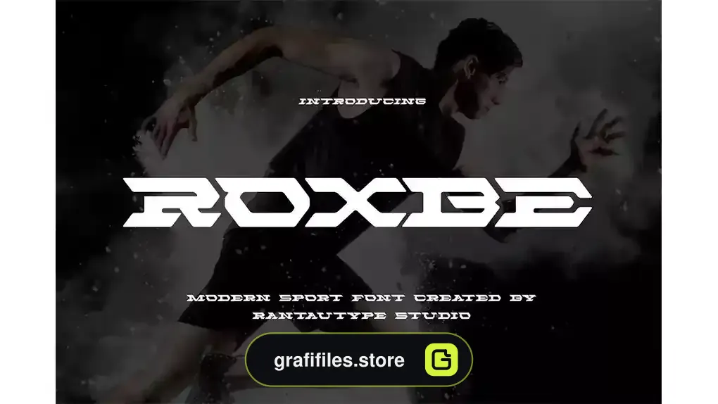 فونت انگلیسی مدرن ورزشی Roxbe Modern Sport Font