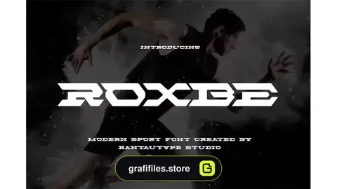 فونت انگلیسی مدرن ورزشی Roxbe Modern Sport Font