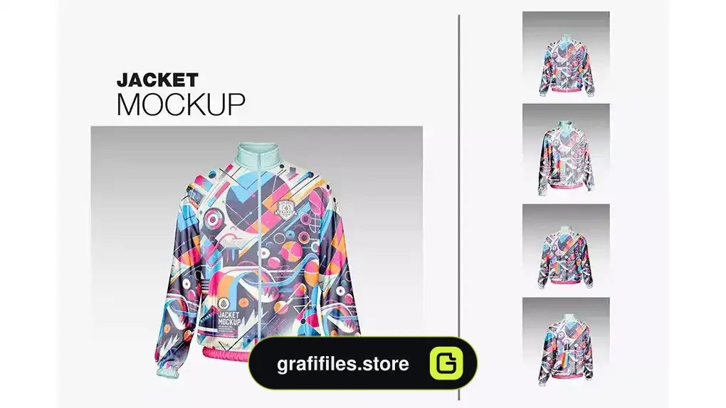 موکاپ سویشرت ورزشی Set Sport Jacket Mockup