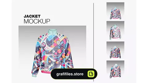 موکاپ سویشرت ورزشی Set Sport Jacket Mockup