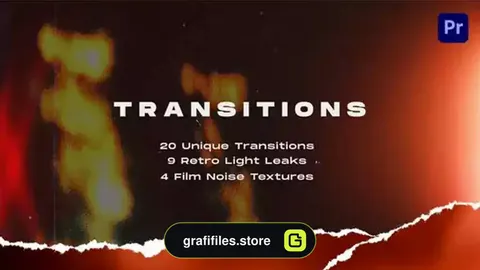 ترانزیشن پریمیر کاغذ پاره شده Torn Paper Transitions