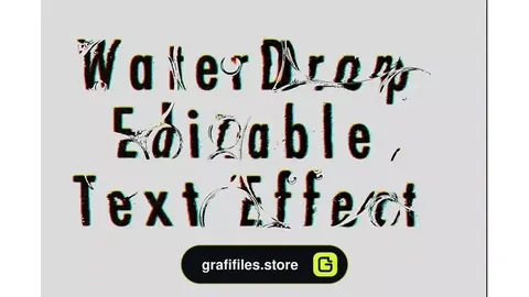 افکت متن قطره آب WaterDrop Text Effect