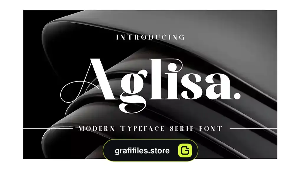فونت انگلیسی مدرن Aglisa Serif Font