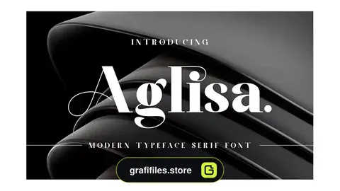 فونت انگلیسی مدرن Aglisa Serif Font