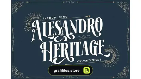 فونت انگلیسی کلاسیک Alesandro